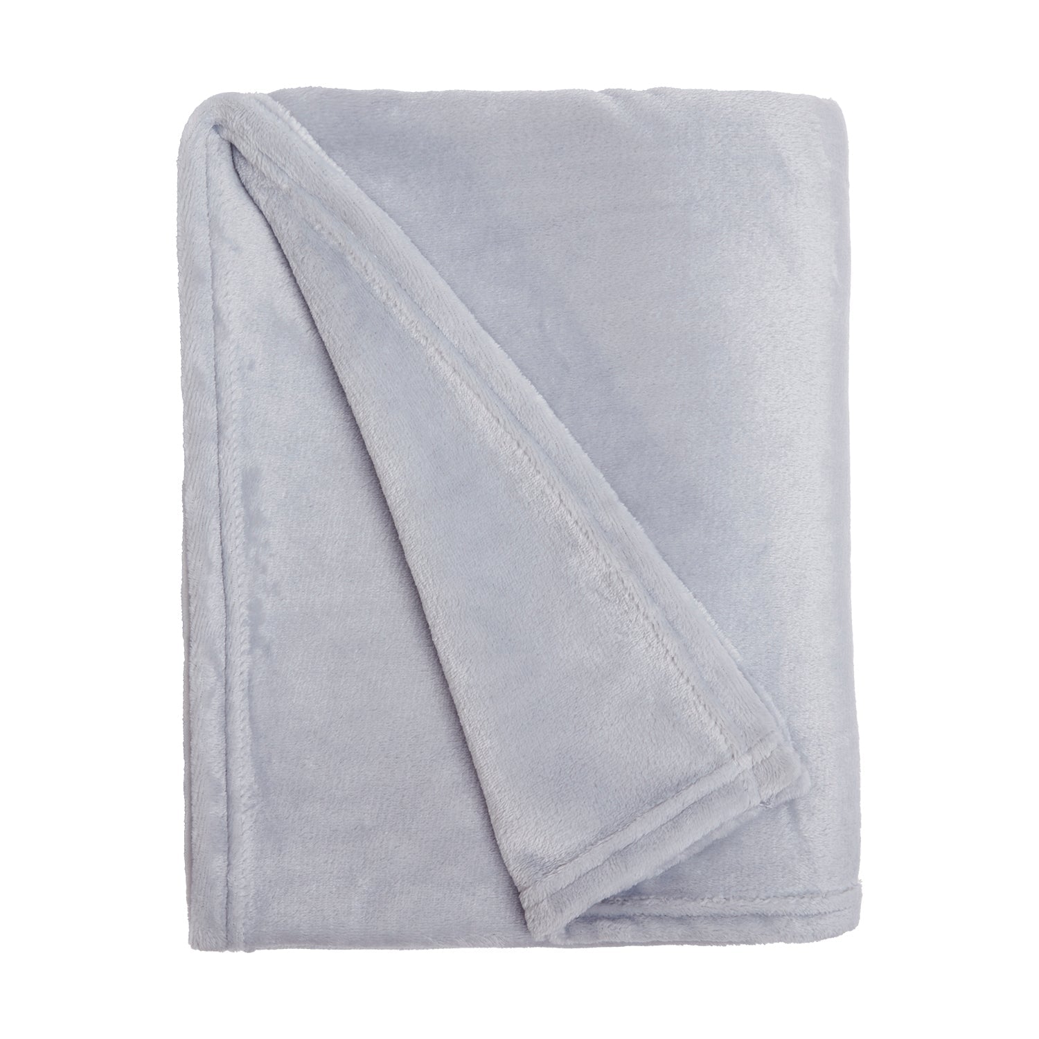 Luxor Silver Fleece Throw (120cm x 150cm)
