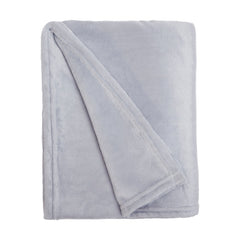 Luxor Silver Fleece Throw (120cm x 150cm)