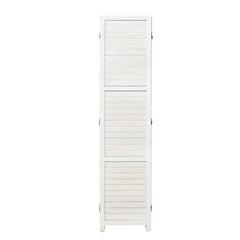 Solid Wood 4-Panel Folding Room Divider Screen