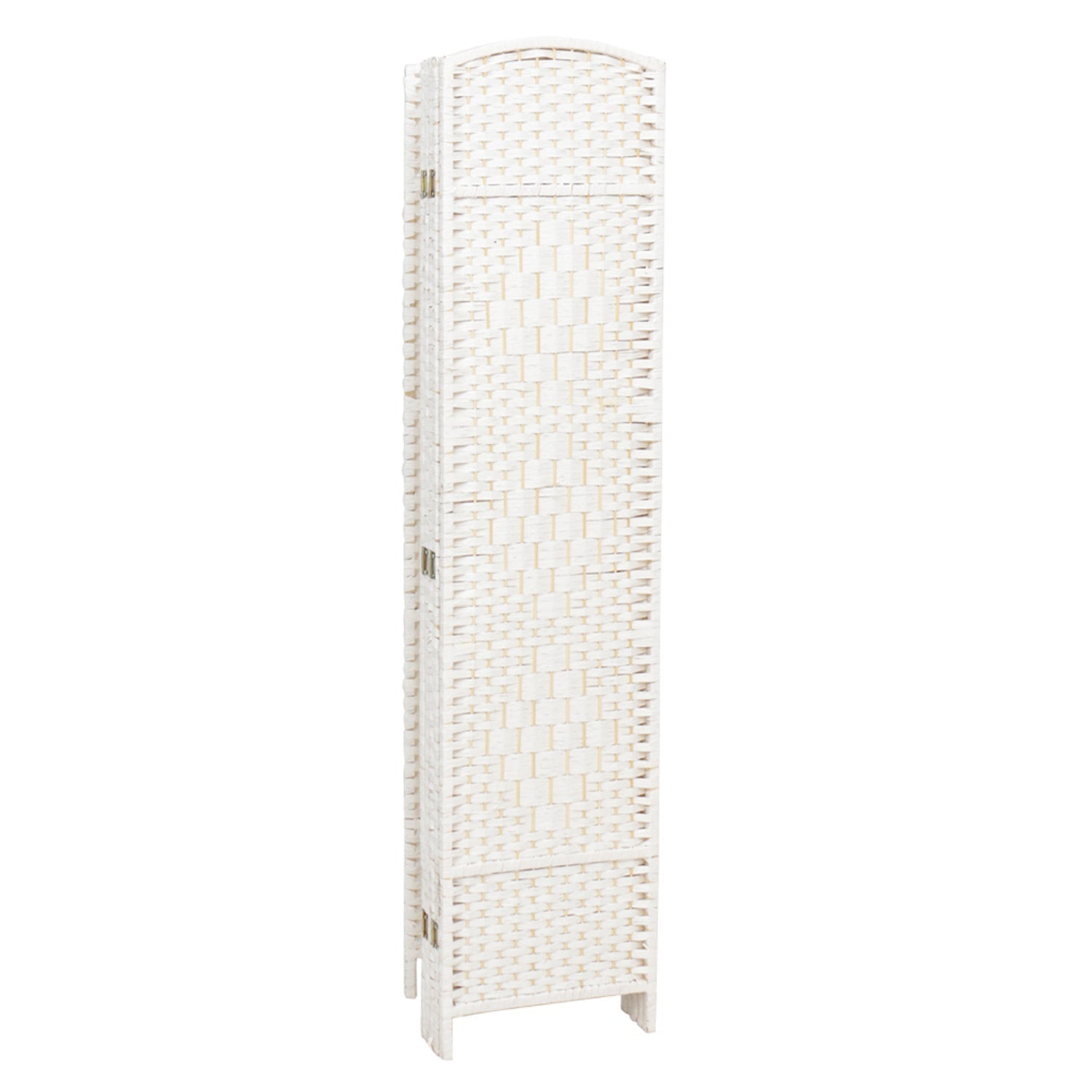 Folding Room Divider Wood Fabric Screen