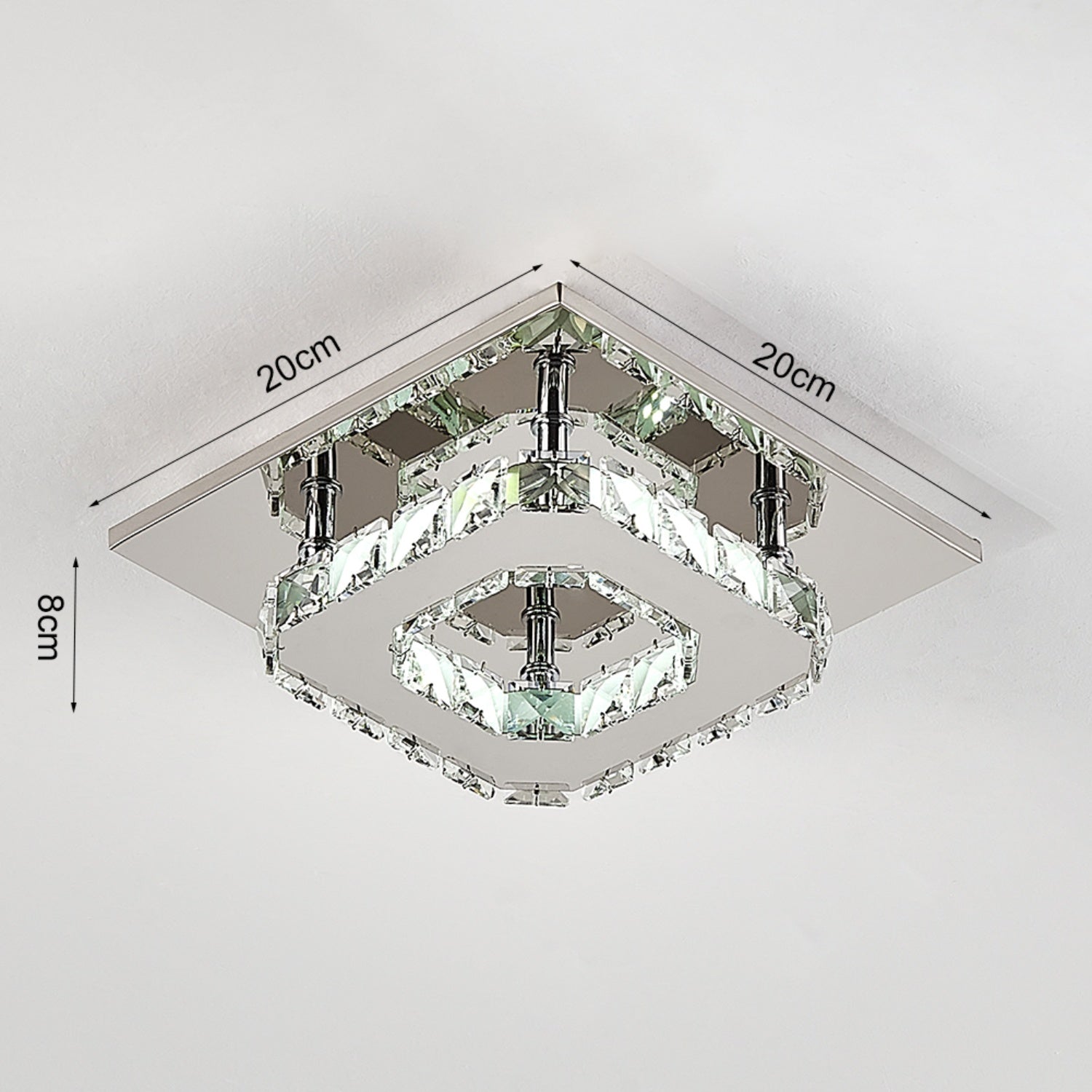 Modern Small Crystal LED Ceiling Light