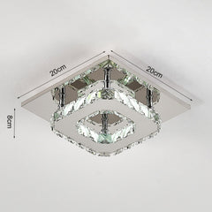 Modern Small Crystal LED Ceiling Light
