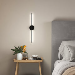 Minimalistic Black Bright White LED Wall Light 10W