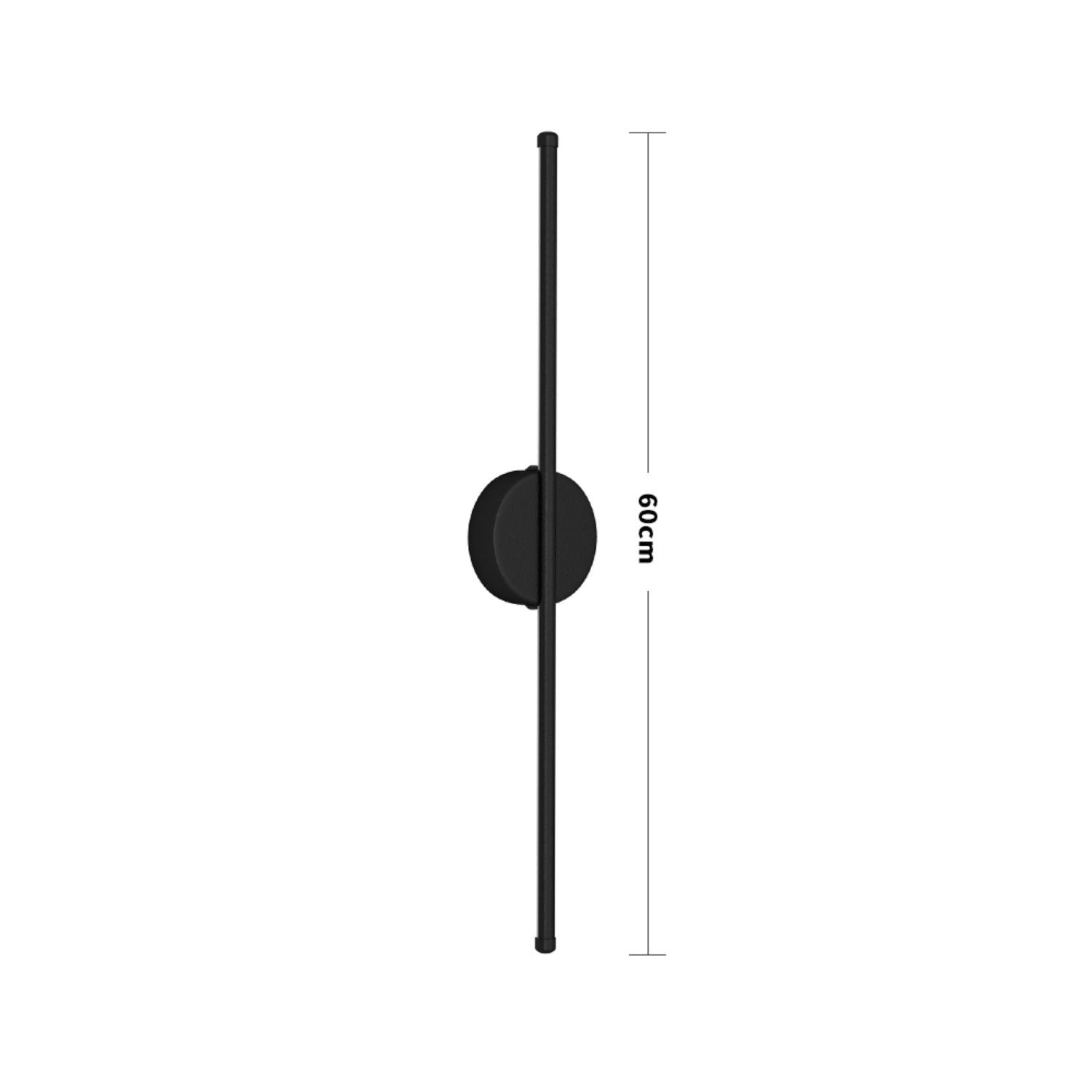 Minimalistic Black Warm White LED Wall Light 10W