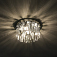 Chrome Crystal 4-Light Ceiling Light 30cm