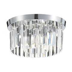Chrome Crystal 4-Light Ceiling Light 30cm