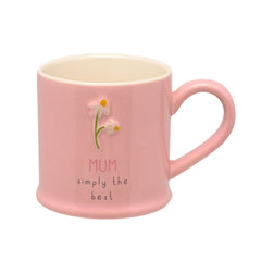 Mum Pink Embossed Mug