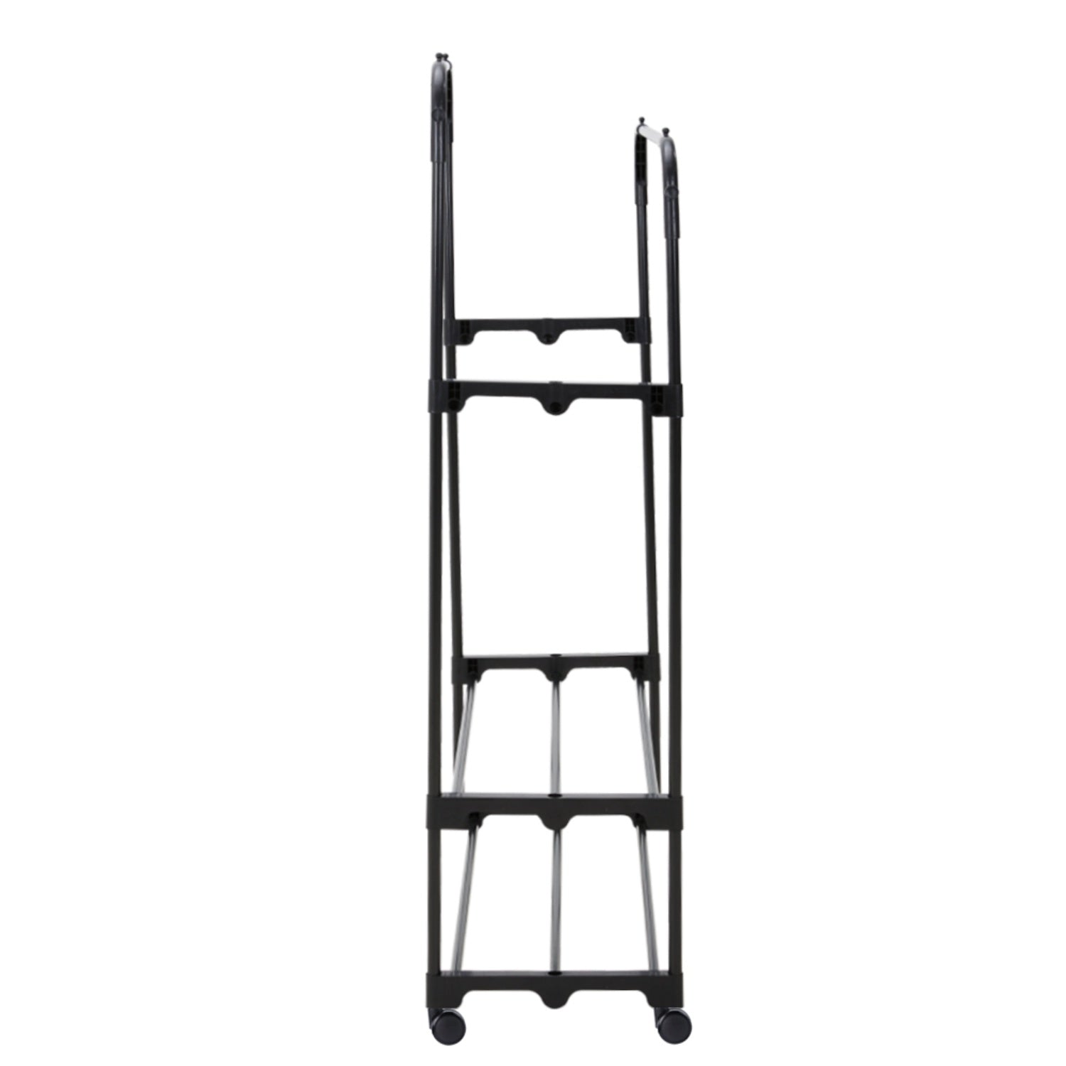Metal Double Rod Black Clothes Rack