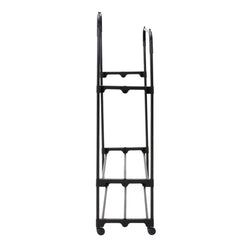 Metal Double Rod Black Clothes Rack
