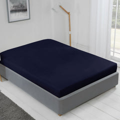 Lyla Navy Blue Fitted Sheet