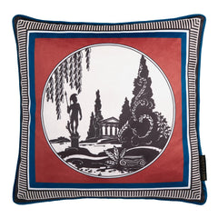 Laurence Llewelyn-Bowen Velvet Arcadia Reversible Red Cushion (43cm x 43cm)