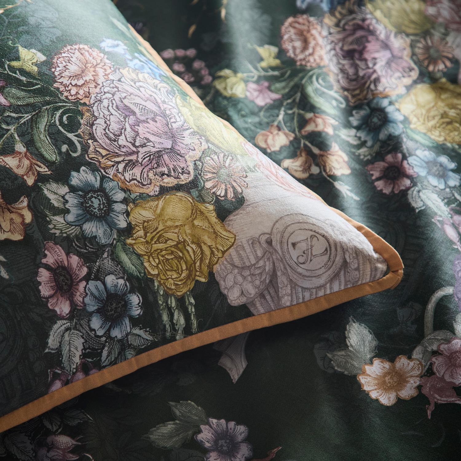Laurence Llewelyn-Bowen Tuscan Holiday Green Cotton Sateen Duvet Set