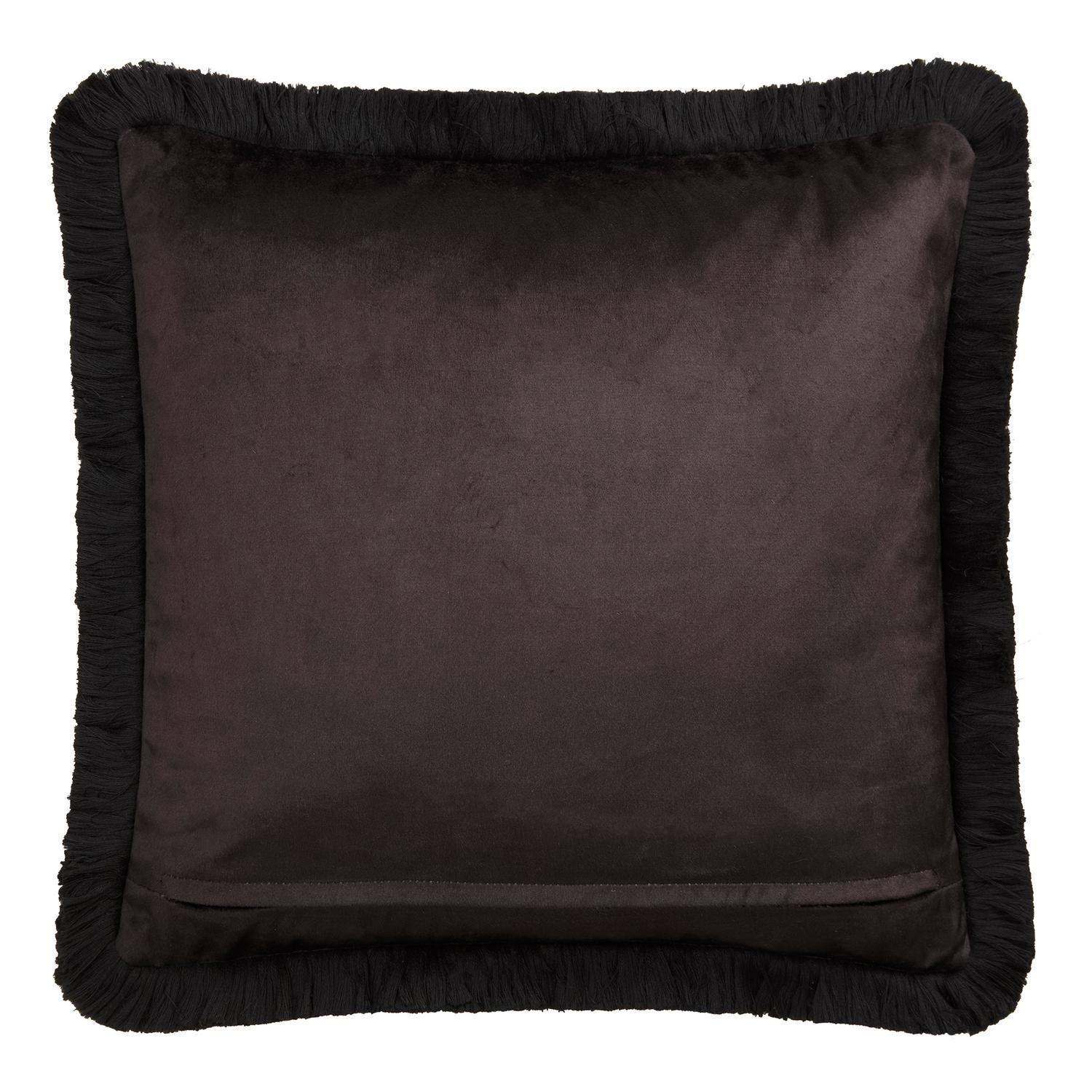 Laurence Llewelyn-Bowen Velvet Vista Monochrome Cushion (43cm x 43cm)