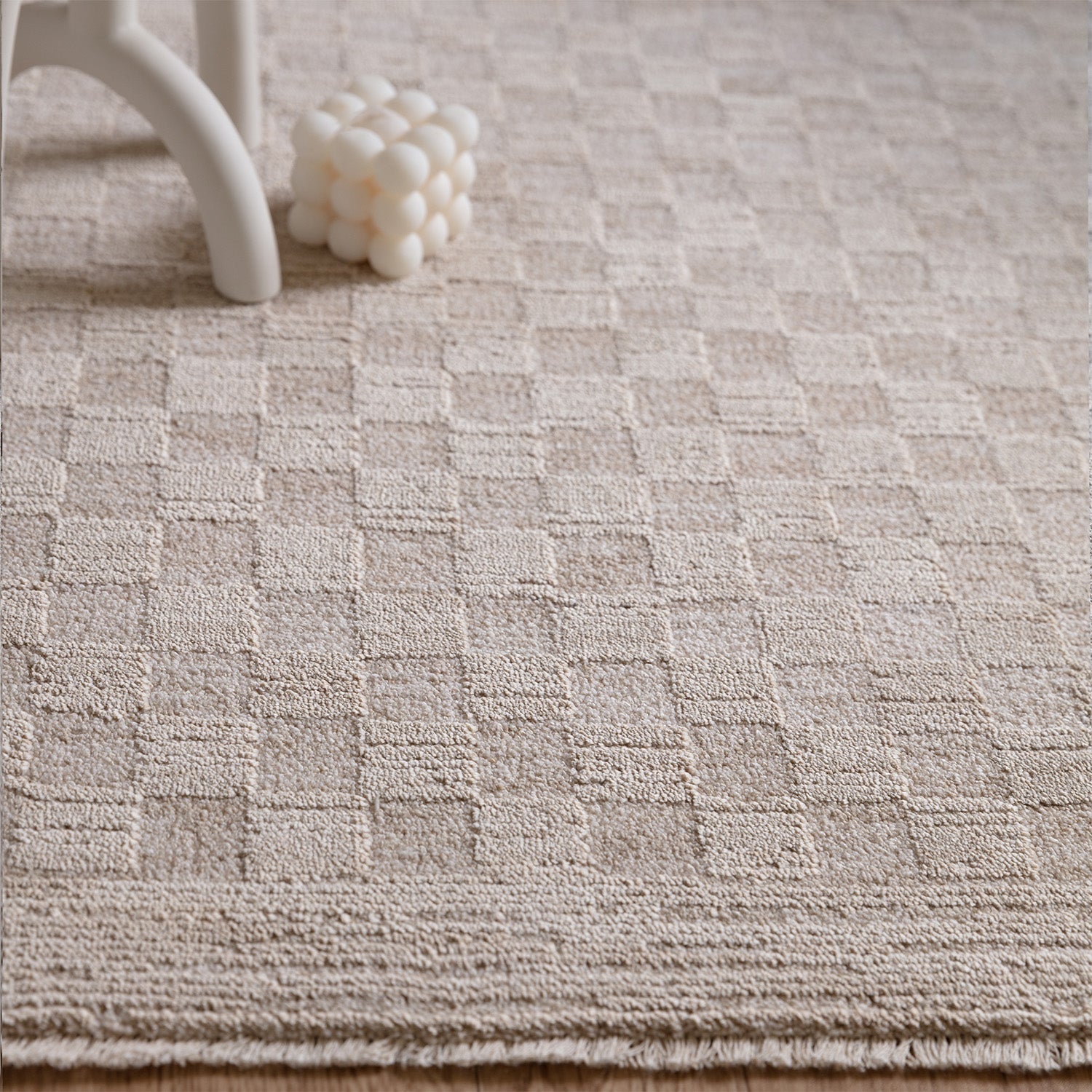 Laurent LA01 Boho Abstract Beige Rug