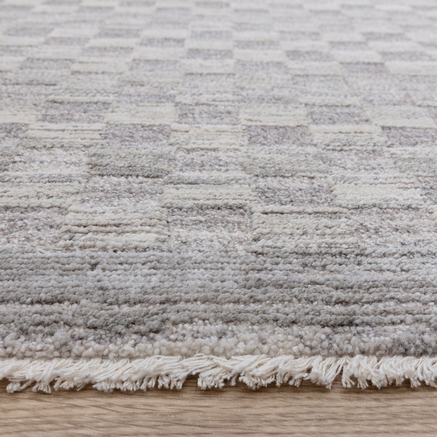 Laurent LA02 Boho Abstract Grey Rug