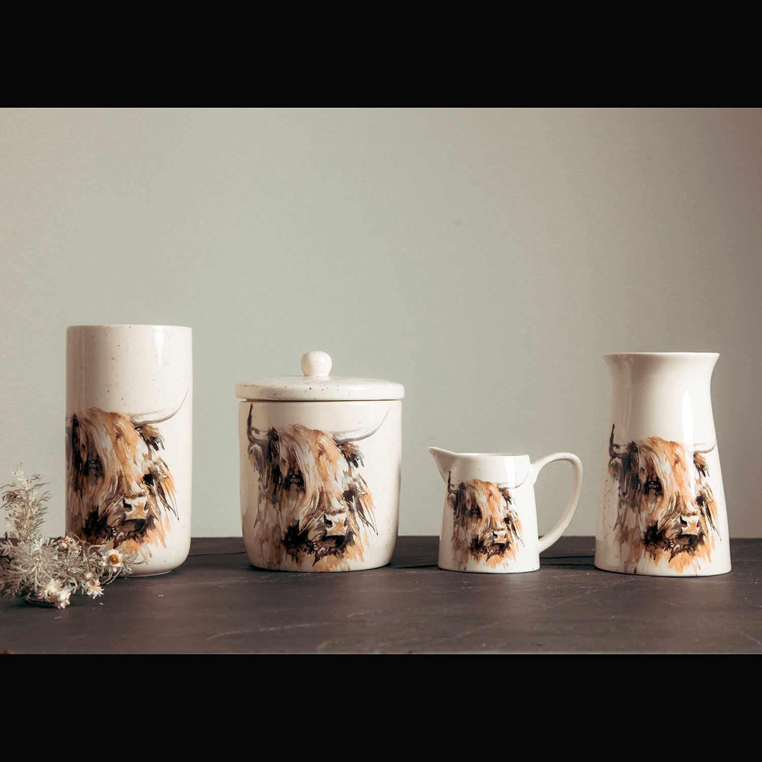 Meg Hawkins Highland Cow Storage Canister