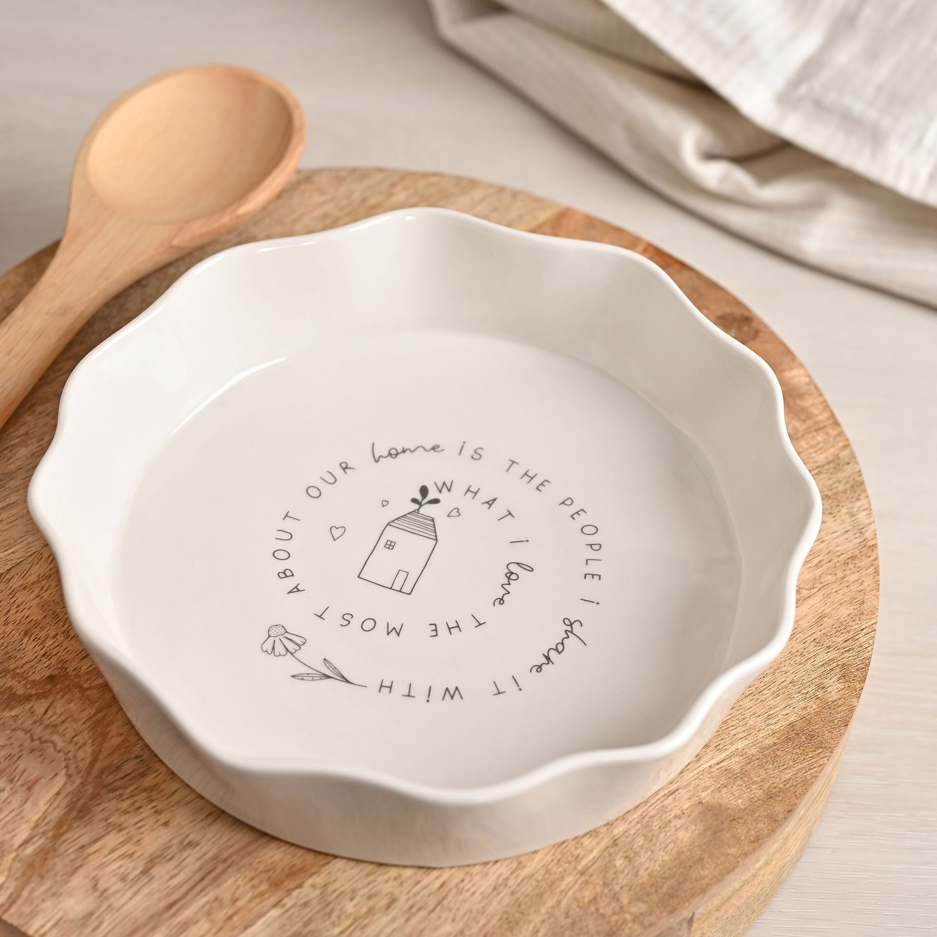 Moments Round Scalloped Flan Tray