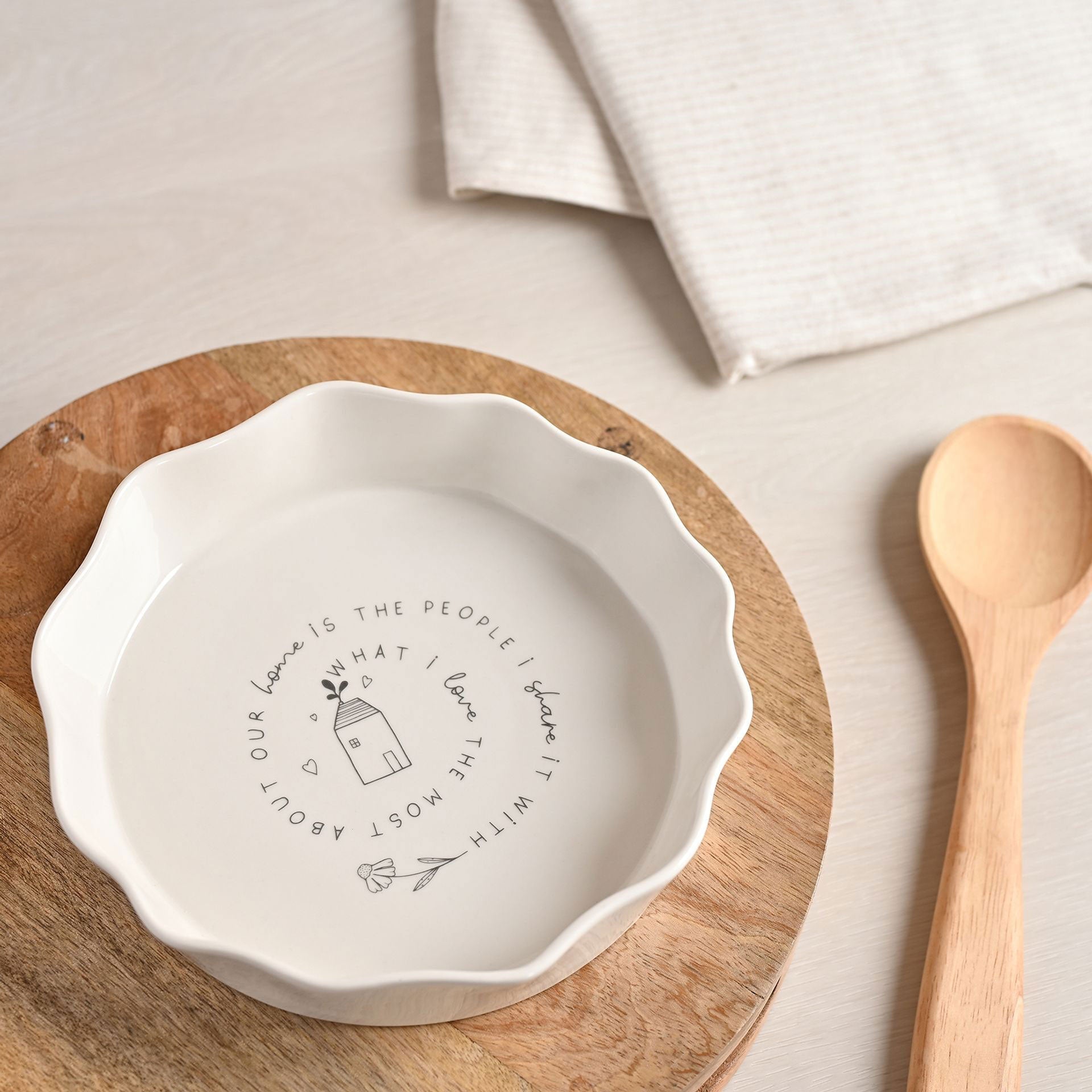 Moments Round Scalloped Flan Tray