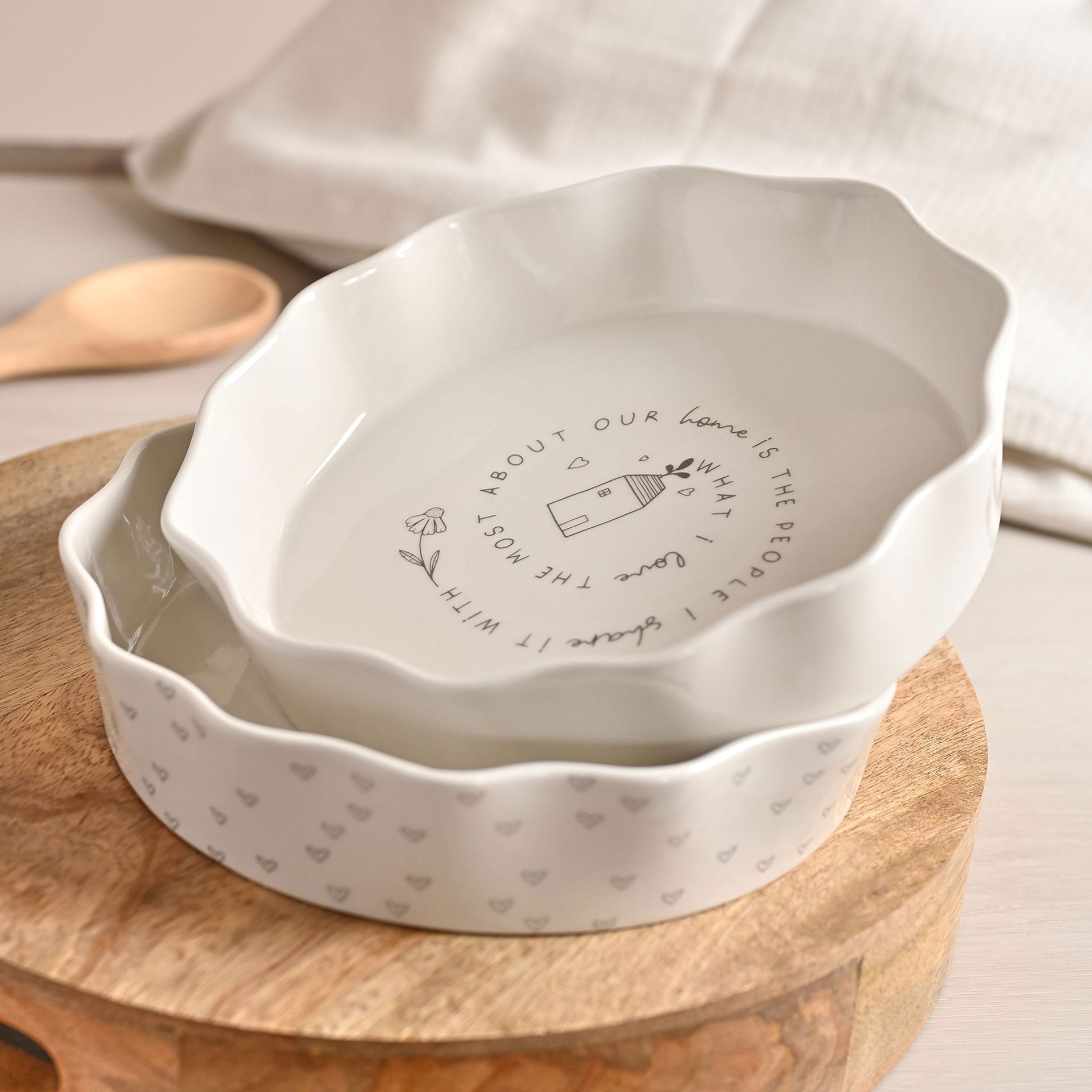 Moments Round Scalloped Flan Tray