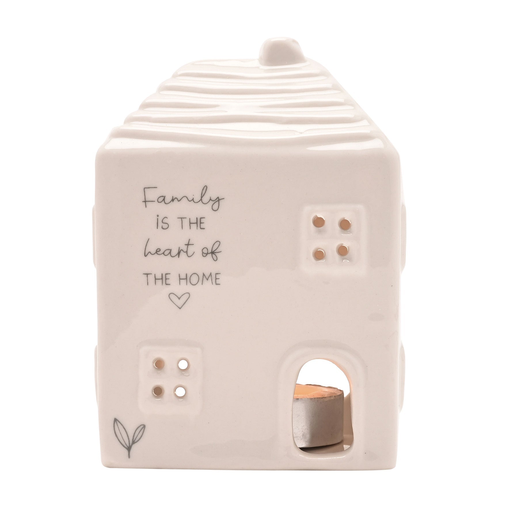 Moments Ceramic House Tealight Holder Family