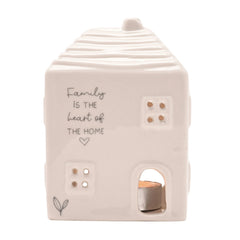 Moments Ceramic House Tealight Holder Family