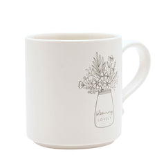 Moments Mug With Inside Words Blooming Lovely