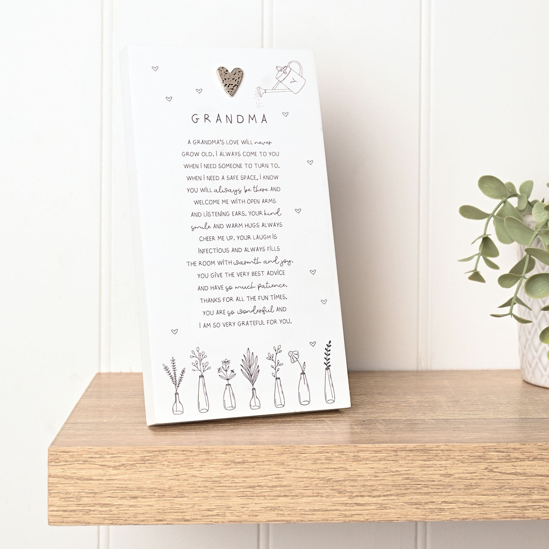 Moments Standing Verse Plaque Grandma