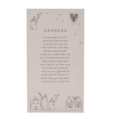 Moments Standing Verse Plaque Grandad