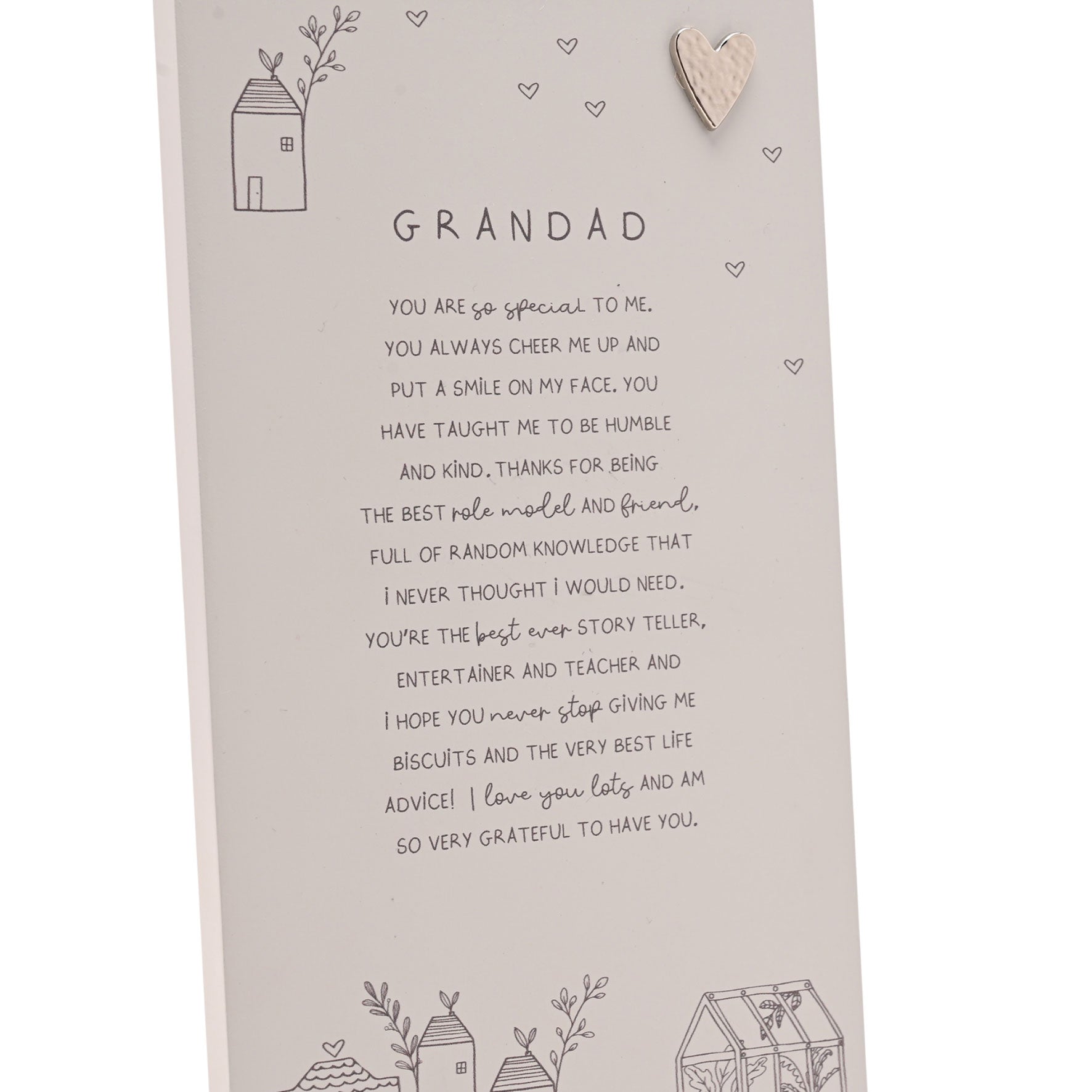 Moments Standing Verse Plaque Grandad
