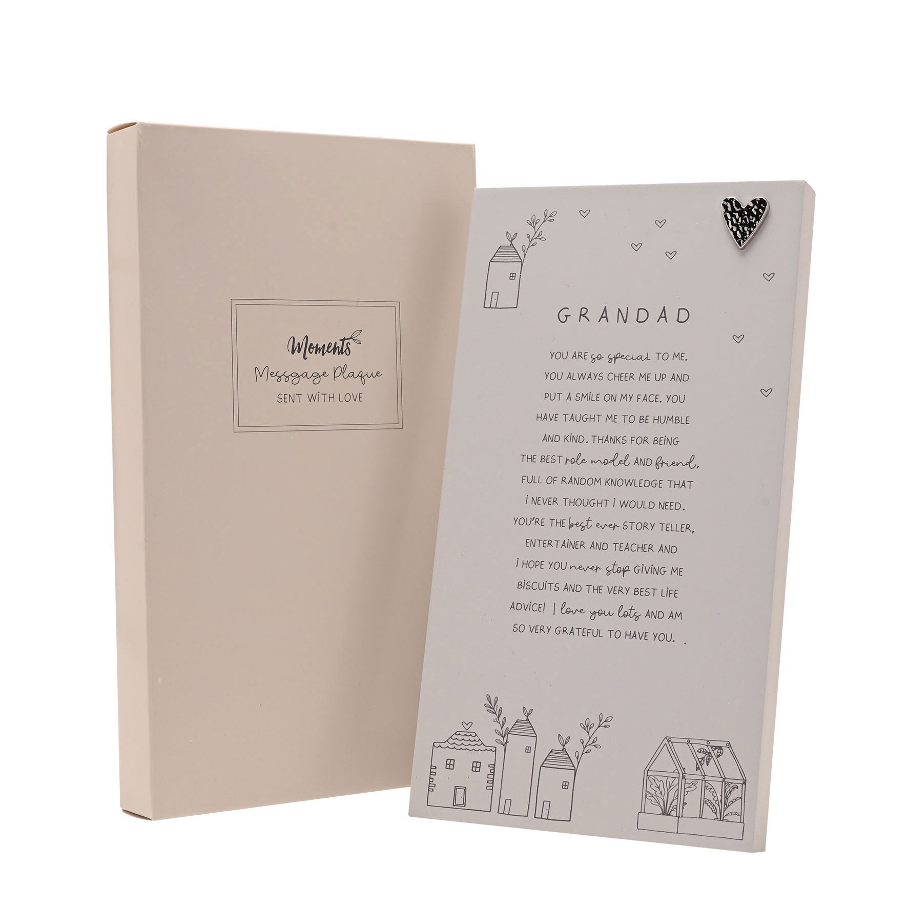 Moments Standing Verse Plaque Grandad