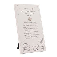 Moments Standing Verse Plaque Teacher