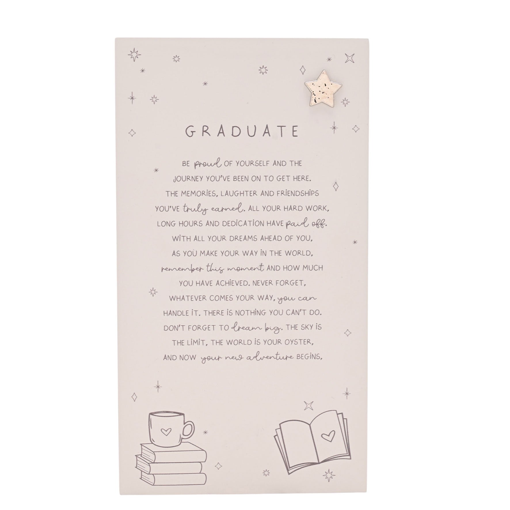 Moments Standing Verse Plaque Graduate