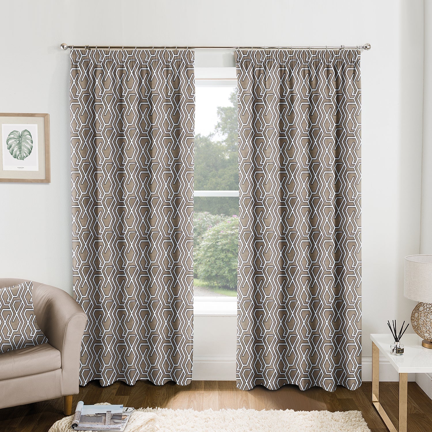 Manhattan Espresso Made to Measure Curtains