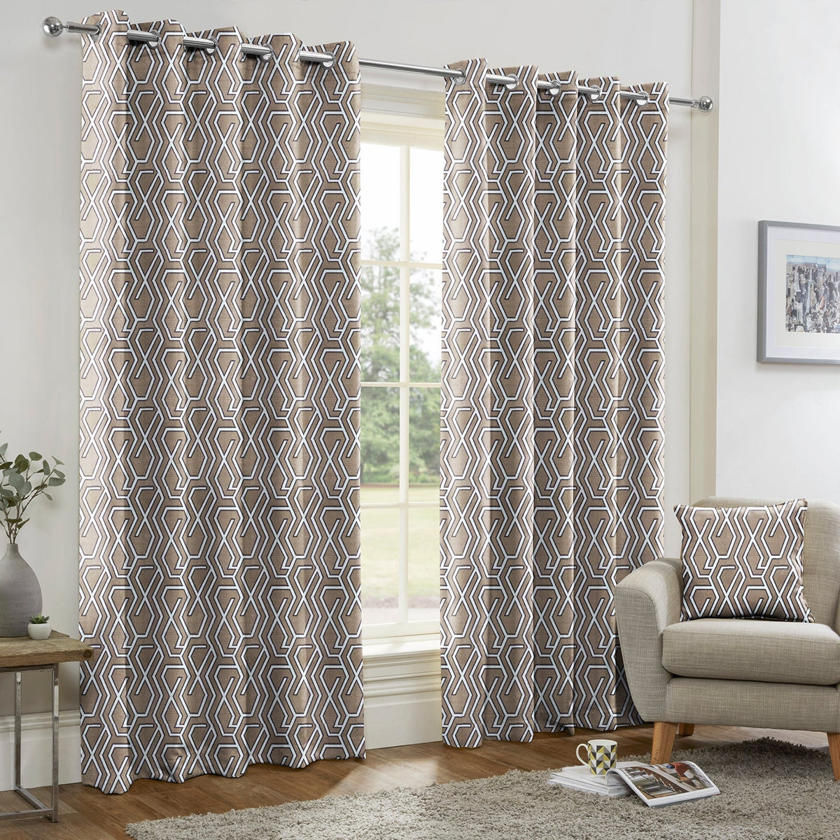 Manhattan Espresso Made to Measure Curtains