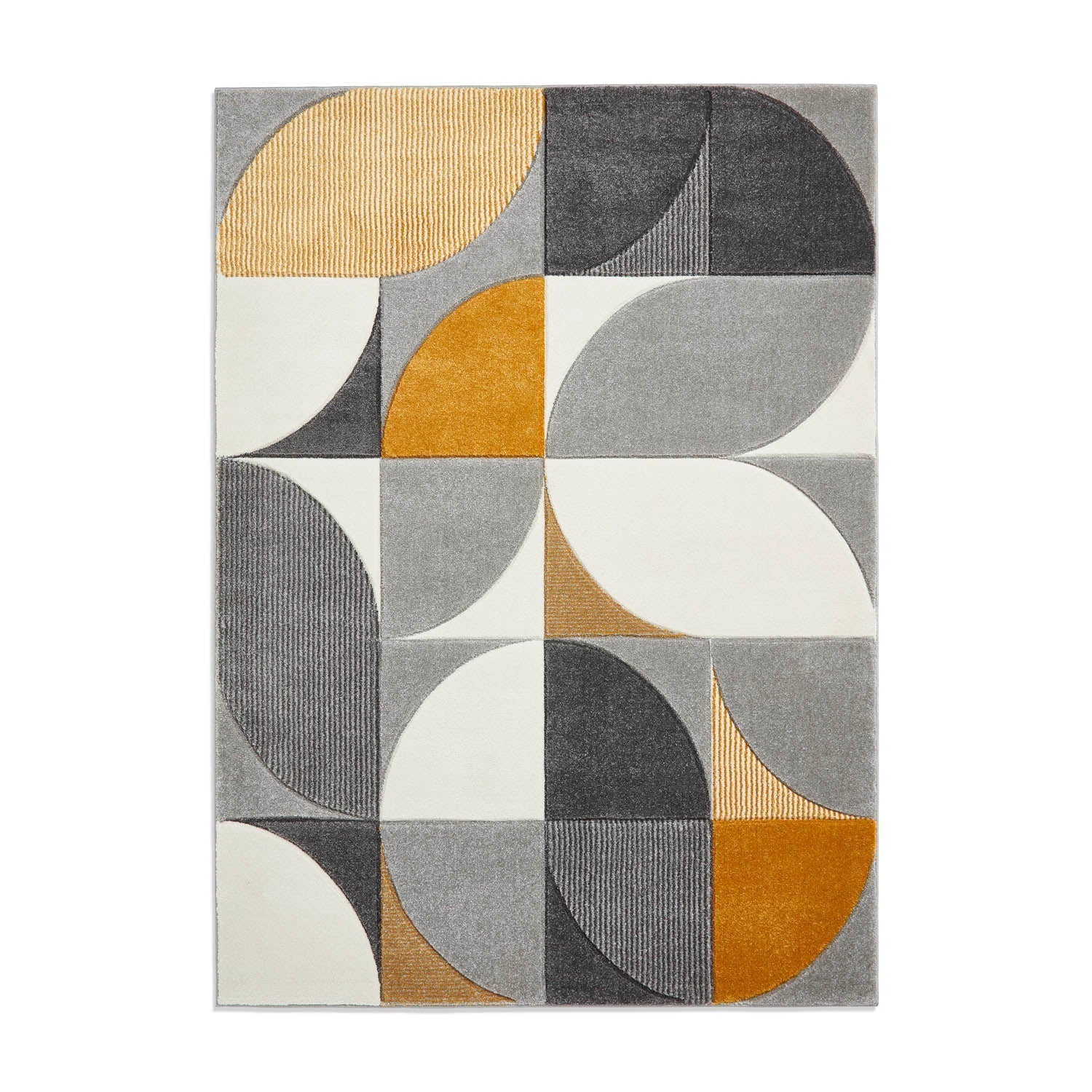 Matrix MT63 Grey/Yellow Rug