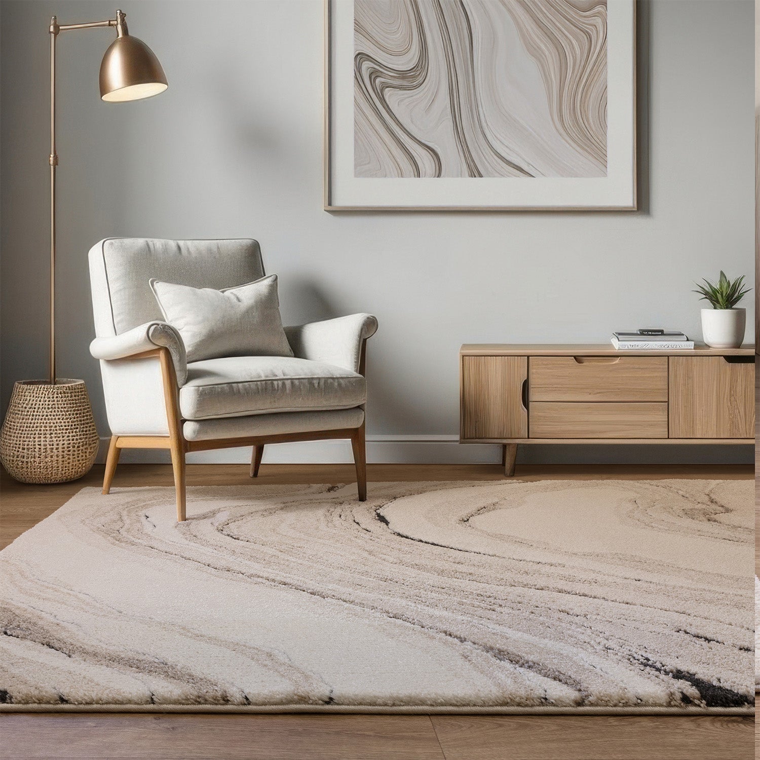 Mirage Quartz Beige Rug
