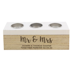 Personalised Tea Light Holder Box