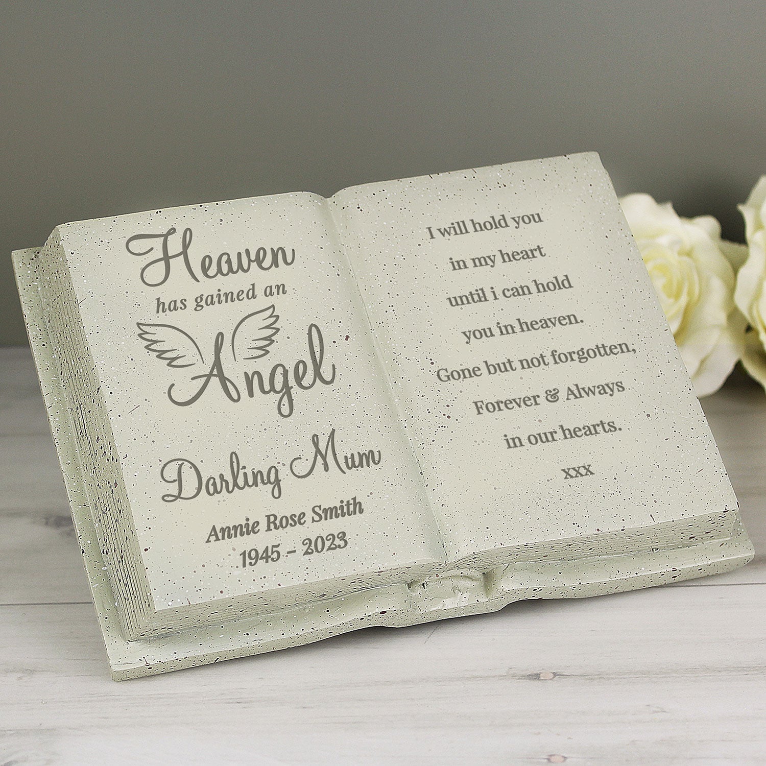 Personalised Memorial Book Ornament