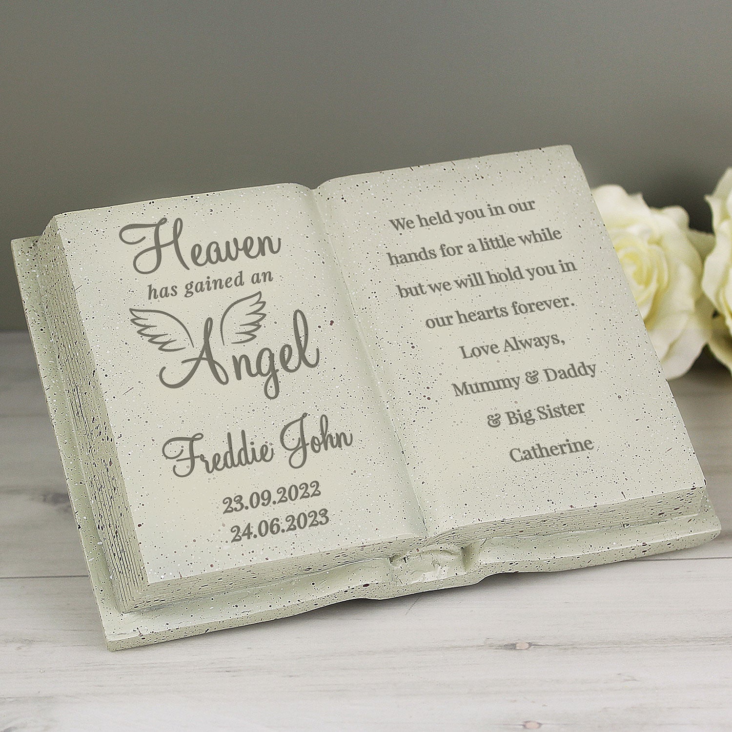 Personalised Memorial Book Ornament