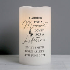 Personalised Footprint Flameless LED Candle