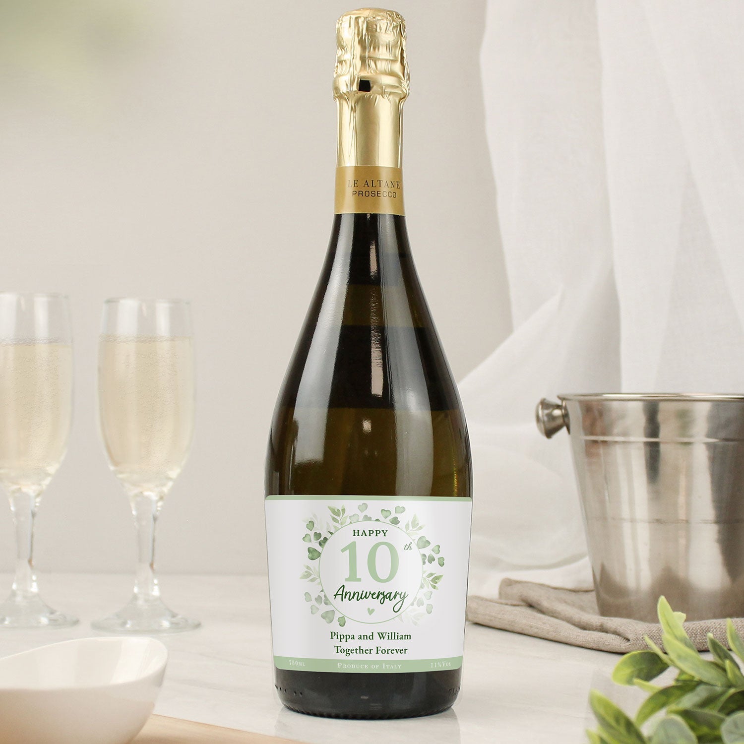 Personalised Anniversary Prosecco 750ml Bottle