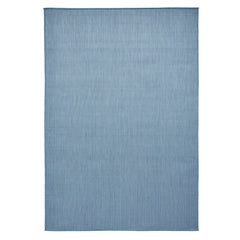 POP Outdoor Blue Flat Weave Plain Rug