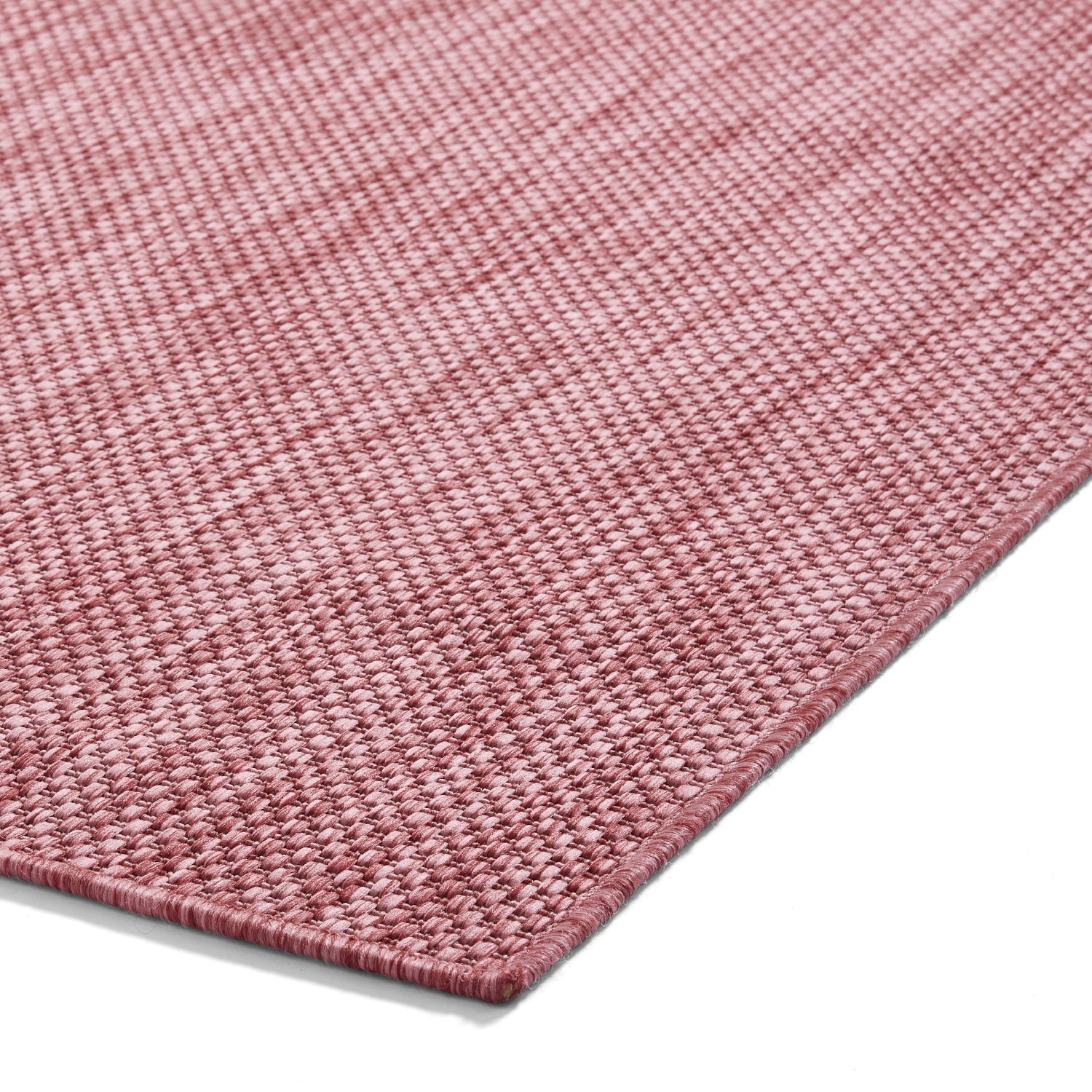 POP Outdoor Red Flat Weave Plain Rug
