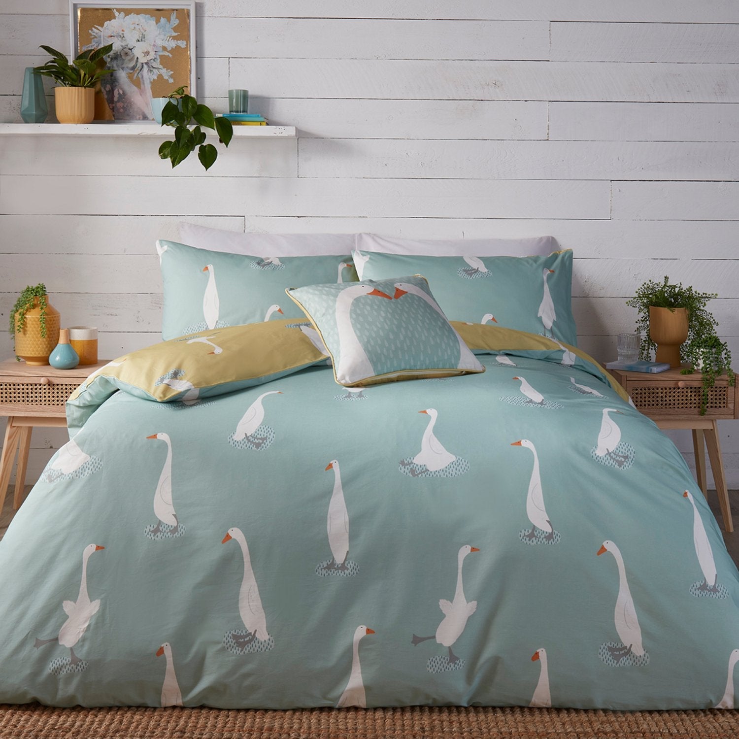 Puddles The Duck Yellow Duvet Set