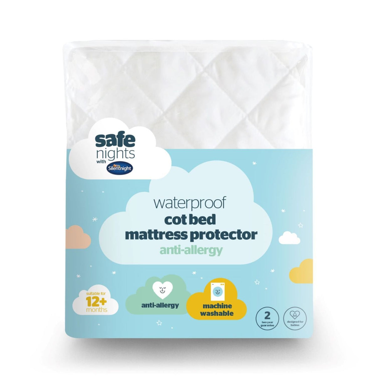 Silentnight Safe Nights Cot Bed Waterproof Mattress Protector