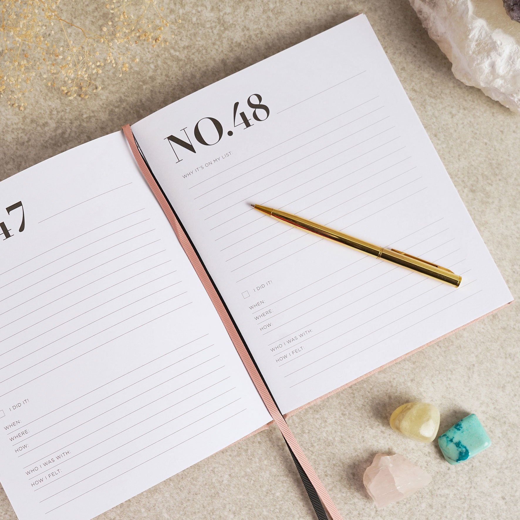 Serenity Bucket List Journal