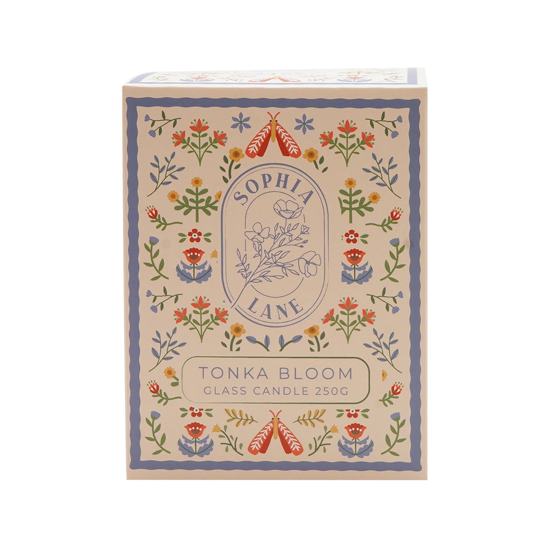 Sophia Lane Tonka Bloom Floral Candle 250g