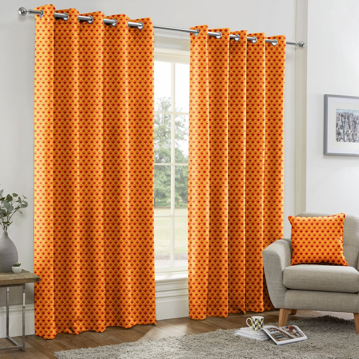 Sicily Terracotta Made to Measure Curtains