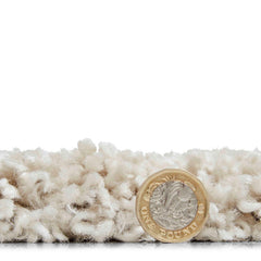 Sierra 9000 Cream Shaggy Rug