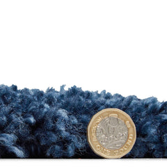 Sierra 9000 Dark Blue Shaggy Rug